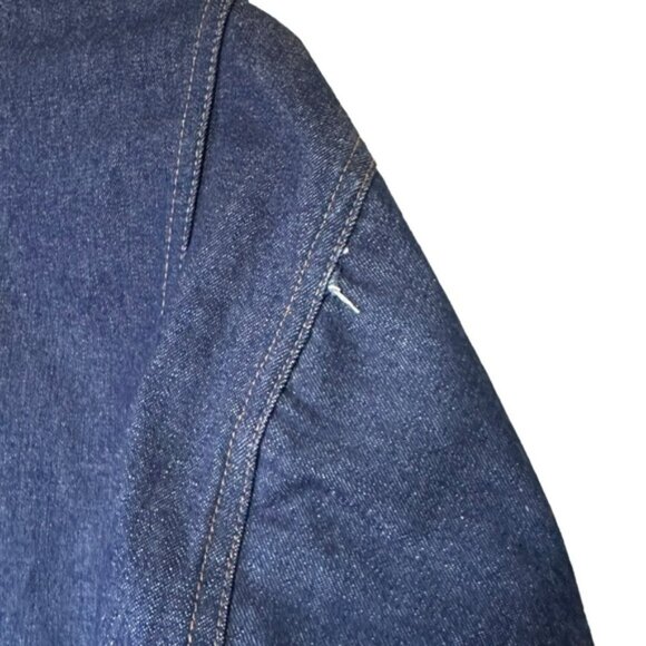 Vintage Trucker BIG B Denim Jean Jacket Chore Oversized Union Made in Canada - Picture 9 of 12